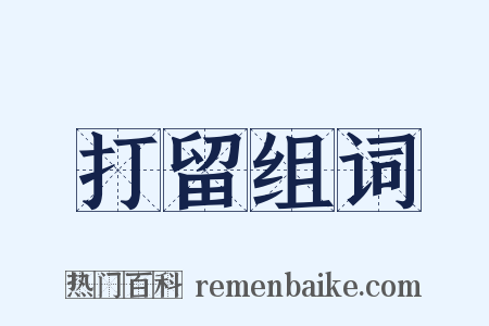 打留组词是什么意思的图片
